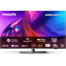 Philips 43PUS8808/12 43-Inch Ambilight TV, 4K UHD LED TV, 120 Hz, HDR, Dolby Vision, Google TV, VRR, WiFi, Bluetooth, DTS:X, Voice Control