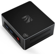 KUYiA Mini kompiuteris Stalinis kompiuteris Windows10 Verslo žaidimai Namų biuras 8GB RAM128G SSDCeleronJ4125 iki 2,7 GHz procesorius Palaiko 4K HDMI Dvigubas WiFi 2.4G + 5.8G Ethernet 1000M USB 3.0X4 BT4.0