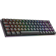 Ranked G65 Guardian 65% | Visas aliuminis | Hot-Swap mechaninė žaidimų klaviatūra | 69 klavišų RGB LED kompiuteriui/Mac | QWERTY ISO UK išdėstymas (juoda, Gateron Low Profile Brown)