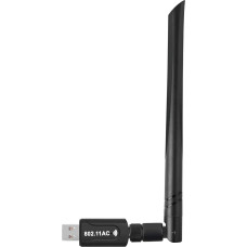 USB WLAN adapteris 1300Mbps USB WiFi adapteris Realtek RTL8812BU 5dBi antena AC1300 Dviejų juostų 5.8GHz 2.4GHz WiFi Dongle 802.11 A B B G N AC Nešiojamasis stalinis kompiuteris USB 3.0 Tinklas Windows 10/8/7 Mac