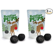 Liebeskummerpillen Reindeer Pups Pack of 2 Christmas Marshmallow Set for Delicious Surprises, Perfect for Advent Calendar, Family Joy and Festive Delights in the Contemplative Christmas Season