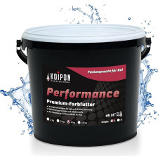 KOIPON Performance 4 kg Koi maistas vasara spalvotas, plūduriuojantis, 6 % spirulinos, tvenkinio maistas, 3 mm granulės, Koi maistas tinka kaip auksinių žuvelių maistas