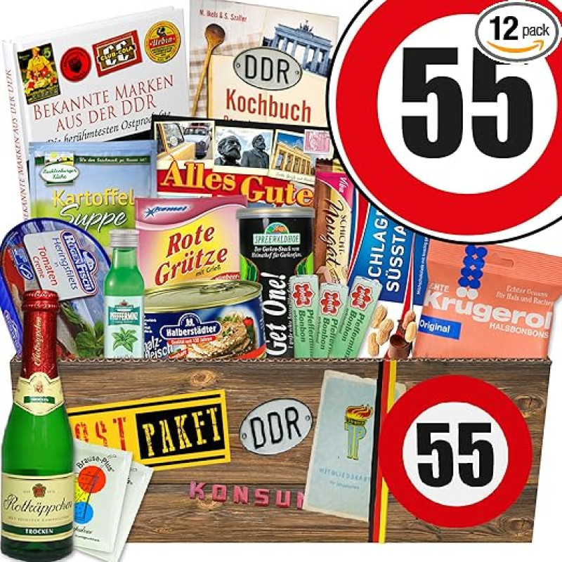 Speciali dėžutė / DDR Dovanų dėžutė XXL Gimtadienis 55 / Dovana tėvui