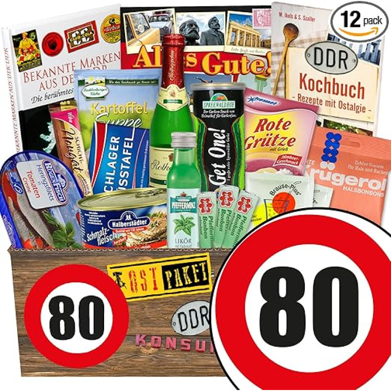 DDR Dovana XXL / Speciali dovanų dėžutė / Gimtadienis 80 / Dovanų dėžutė tėčiui