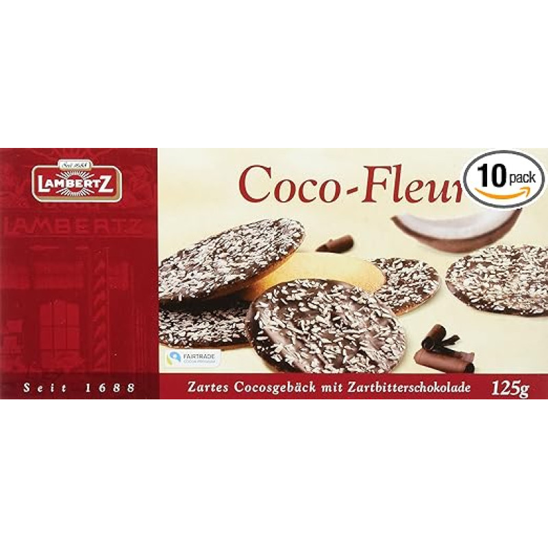 Lambertz Coco-Fleur Pack of 10 (10 x 125 g)