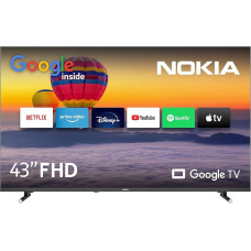 Nokia 43 inch (109 cm) Google TV FHD (WLAN, Triple Tuner DVB-C/S2/T2, Google Assistant, YouTube, Netflix, DAZN, Prime Video, Disney+) - FN43GE320-2023