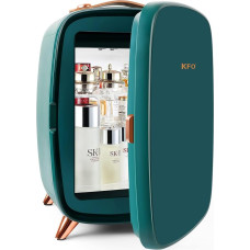 KFO Mini grožio šaldytuvas Odos priežiūros šaldytuvas Mini grožio šaldytuvas Odos priežiūros šaldytuvas 6L makiažo šaldytuvas Saugus ir tylus apsaugo jūsų kosmetiką Idealiai tinka miegamajam Kosmetikos laikymui