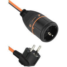 Electraline 01651 Extension 5M 3G1.5 with Electralock Socket, Power Connection Locking System as it prevents accidental disconnection of the connected device during its use