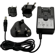 Universalus kintamosios srovės maitinimo šaltinio adapteris 12V 3A 36W, 100-240V, 1,5M 2,5 mm, su daugiafunkciniu kištuku JK, ES, JAV, 1,5M*2,5 mm, palaiko MINIX mini kompiuterius NEO Z83-4, NEO Z83-4 Pro, NEO Z83-4 Plus, NEO N42C-4 ir NEO X39