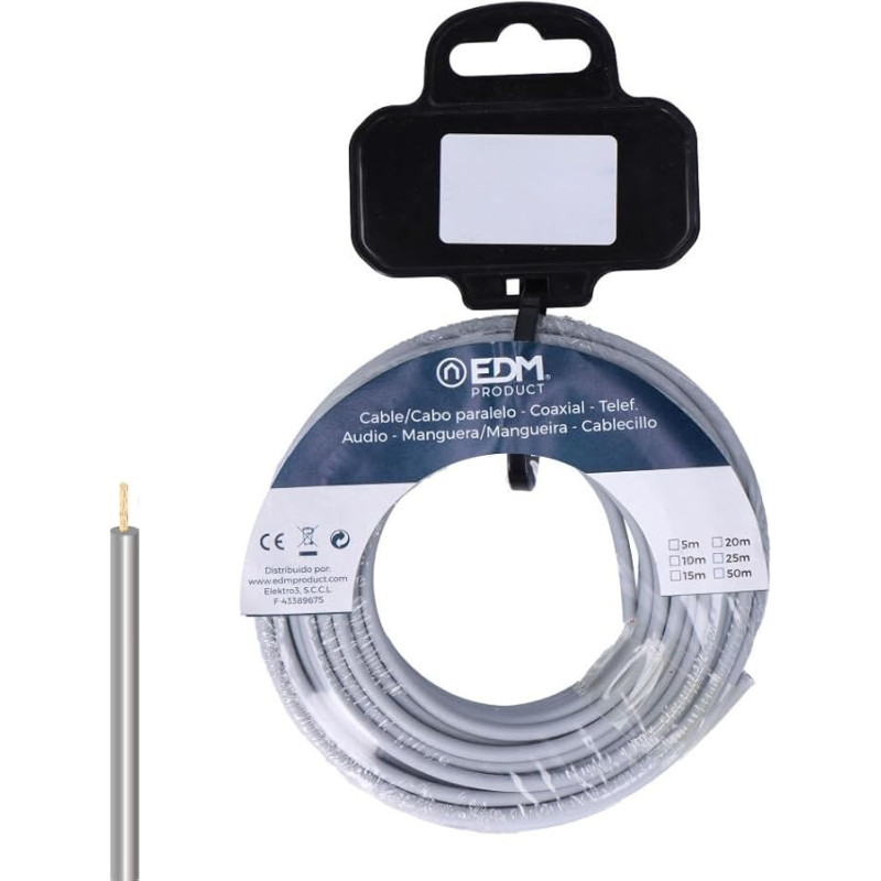 Lankstus 2,5 mm pilkos spalvos kabelis be halogenų Idealiai tinka įvairiems įrenginiams Galima įsigyti 25 metrų ritėmis Garantuotas saugumas ir lankstumas