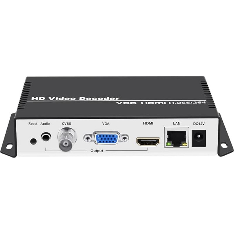 URayCoder H.265 H.264 IP vaizdo įrašų dekoderis HDMI VGA CVBS Vaizdo garso transliacijos dekoderis RTMP HLS RTSP UDP SRT dekoderis H.265 H.264 dekodavimo vaizdo kodavimo įrenginys ir IP kamera ir kt.