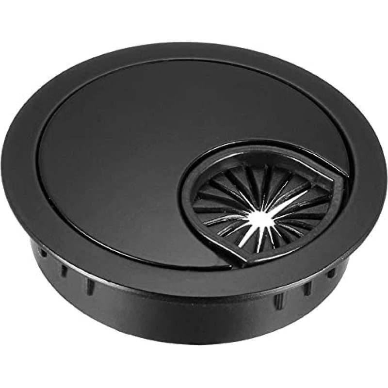 1 x Metal Cable Grommet/Cable Duct / Desk Duct with Brush for Desks, Office & Worktops