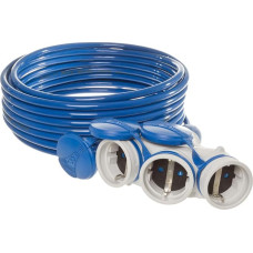 KEL poliuretano prailginimo kabelis lauko sąlygomis 10 m - aukštos kokybės kabelis IP44 su triguba 