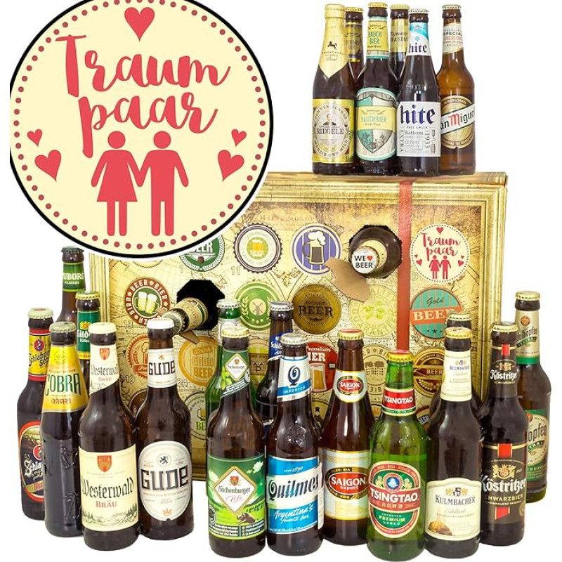 Traumpaar - Bieradventskalender 2024 2025 - Biergeschenk DE und Welt