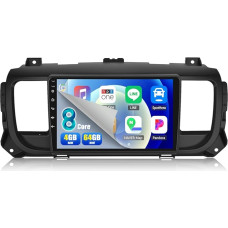 [8Core 4G + 64G] CAMECHO Android 13 automobilinis radijas Citroen Jumpy 3/Peugeot Expert/Toyota Proace su Navi Carplay Android automobilis, radijas 2 DIN 9 colių ekranas su DSP RDS Bluetooth 5.0 Mirror Link