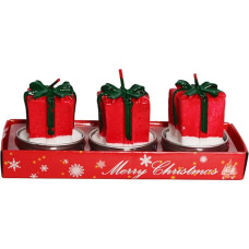 Set mit 3 Weihnachten Kerzen Weihnachtsdekoration Kerzen für Weihnachtsdekoration（Weihnachtsgeschenkbox Kerzen ）