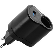 OBEST Car Power Adapter AC to DC Car Power Supply 240 V to 12 V (1 A) Cigarette Lighter Adapter Socket, Car Plug Adapter Socket for Car Van Truck Electric