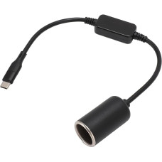 USB C to Cigarette Lighter Adapter, 12V USB Type-C Male to Cigarette Lighter Adapter Cable, USB C 15W Super Fast Car Charger Type-C Car Plug for Dash Cam GPS