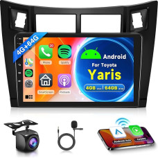 4G + 64G Android 13 Car Radio 2 DIN for Toyota Yaris 2005-2011