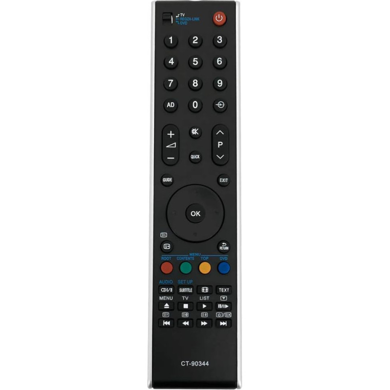 VINABTY CT-90344 Remote Control Replacement for Toshiba TV RV75 SL75 WL75 Digital Series