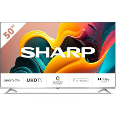 SHARP 50FP6EA Quantum Dot Android TV 126 cm (50 Inches) 4K Ultra HD Quantum Dot Android TV (Smart TV, Bluetooth, Dolby Vision, HDMI 2.1 with eARC)