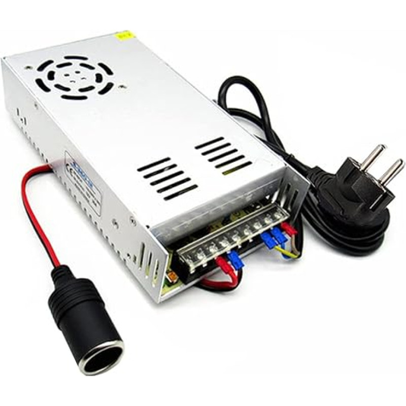 F80DS AC/DC Installation Power Supply Switching Power Supply Adapter 220-240V to 12V DC Power Supply 40A 480W Output for LED Devices, Video Cameras, Surveillance Systems, Anti-Theft Systems