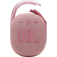 JBL Clip 4 - Portable Mini Bluetooth Speaker, Large Audio and Expressive Bass, Built-in Carabiner, Speaker for Home, Outdoor and Travel - (Pink)