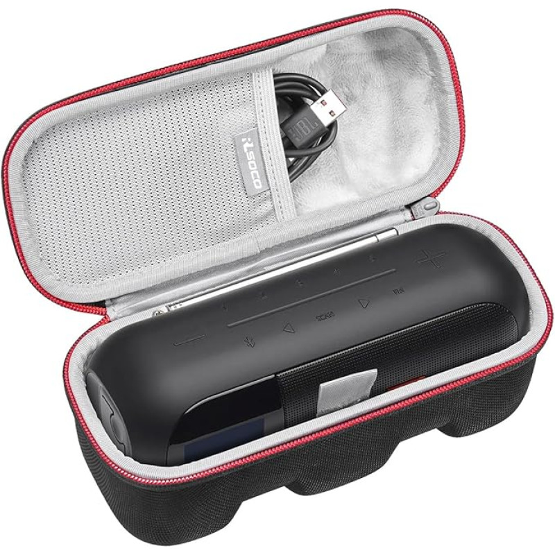 RLSOCO Case for JBL Flip 6/5/4 & Flip Essential 2 Portable Speaker & for JBL Tuner 2 Radio Recorder (Bag Only) - Black