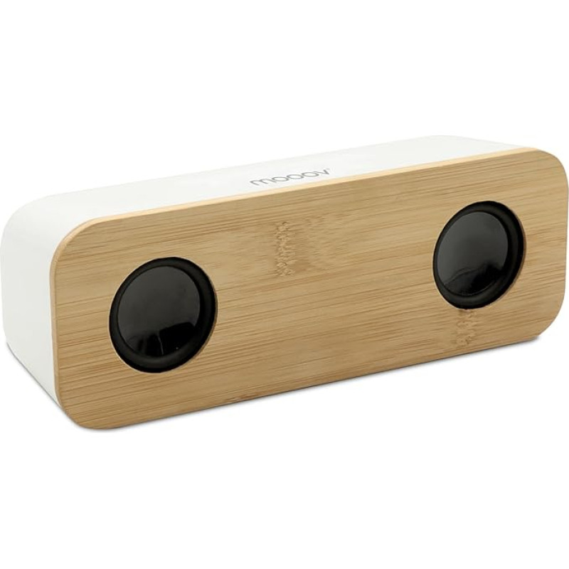 MOOOV Bamboo Bluetooth Wireless Stereo Portable Speaker 10W 477351