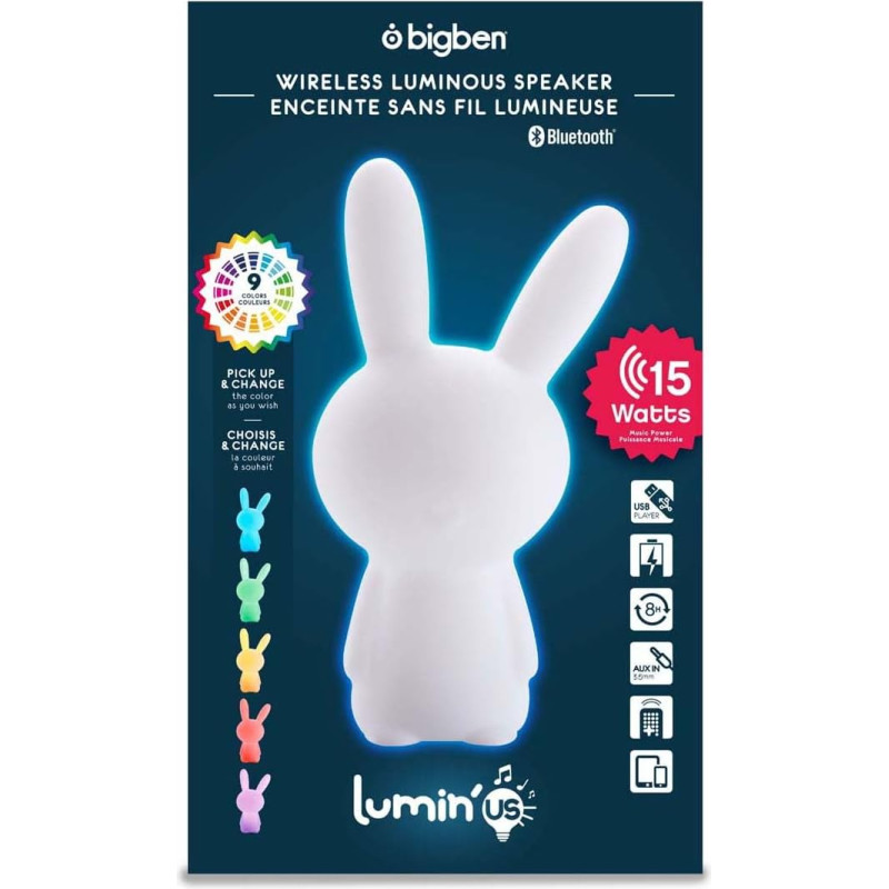 BigBen Bluetooth Lautsprecher Lumin´us – Rabbit (Hase)