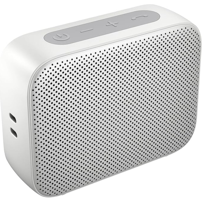 HP Bluetooth Speaker 350 (USB-C Charging Cable, 3.5 mm Jack, Bluetooth, Integrated Microphone, Splash Protection) Square / Silver / Black