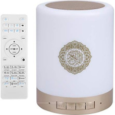 Hztyyier Coran Speaker, Quran Quran Bluetooth Touch Speaker with LED Lamp, Colour Changing, Wireless Remote Control, 8G TF Card