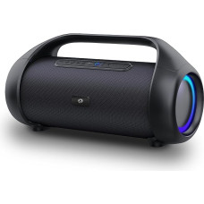 MANTA Bluetooth 5.0 Speaker SPK310 XBASS - True Wireless Stereo - Google Assistant, Siri - Super Bass - Hands-Free Function - Equalizer - Power Bank Function - Waterproof - Black - 45.5 x 18.5 x 23 cm