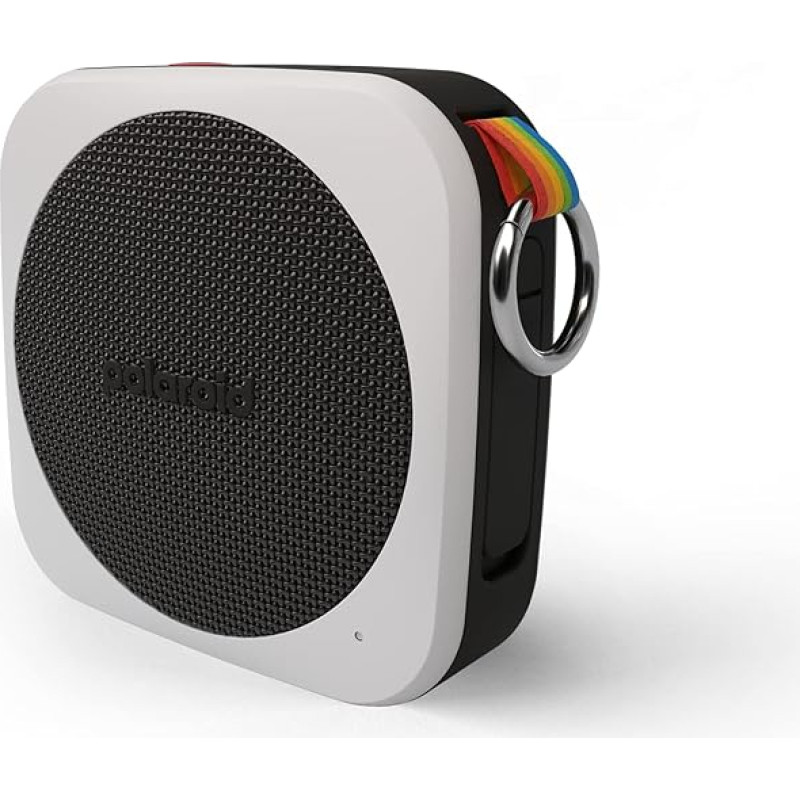 Polaroid P1 Music Player (Black) - Super Portable Wireless Bluetooth Speaker Rechargeable with IPX5 Waterproof and Dual Stereo Pairing, 9079