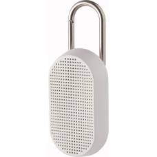 Lexon MINO T Bluetooth Speaker with Carabiner, Water Resistant (White)