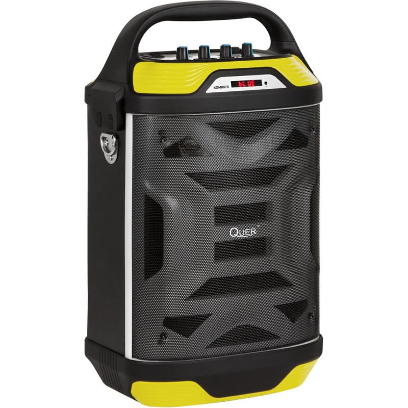 Landscape KOM0875 Portable Active Speaker System with MP3/Bluetooth/FM Radio/Karaoke Black