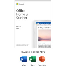 Microsoft Office 2019 Home & Student Multilingual | 1 PC (Windows 10) / Mac, nuolatinė licencija | Dėžutė