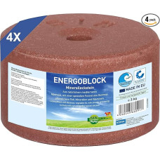 imima Mineralleckstin Horse Energoblock Salt Lick Stone Set 4 x 3 kg - druskos akmenys arkliams, avims, ožkoms, medžiojamiesiems gyvūnams ir galvijams - druskos akmuo Mineralinis akmuo