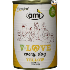 AMÌ Vegan Wet Dog Food V-Love Yellow, 12 vnt. (12 x 400 g)