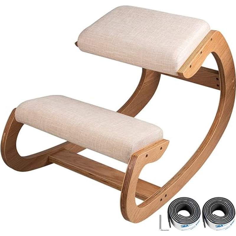 VEVOR Ergonomic Stool Adjustable Stool Ergonomic Cushion Comfortable Desk for Home Shaping and Stress Relief Ergonomic Chair Knee Stool