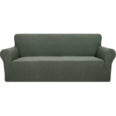 YEMYHOM Sofos dangtis Žakardinis dizainas Aukšto tempimo 3 pagalvėlės naminiams gyvūnėliams Šunys Katės Neslystantis elastingas sofos dangtis baldams Armijos žalia