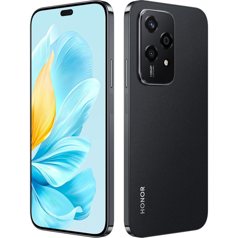 HONOR 200 Lite 5G išmanusis telefonas 8+256GB, triguba kamera 108MP + 5MP + 2MP, 