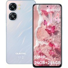 OUKITEL C58 Pro išmanusis telefonas be sutarties - 24GB + 256GB Android 14 6,7 colių 90Hz ekranas Mobilusis telefonas be sutarties 50MP + 8MP AI kamera 5150mAh Mobilusis telefonas Pigus NFC, GPS, Dual SIM 4G