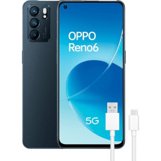 OPPO Reno6 5G, dvigubas, 128 GB, 8 GB RAM, žvaigždžių juodos spalvos