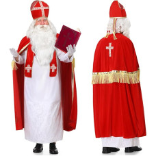 Ulikey Costume for Santa Claus, Santa Claus Costume, Santa Claus Costume for Adults, Santa Claus Santa Claus Costume Christmas Party Carnival Cosplay