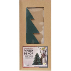 folia 49201 Honeycomb Decoration Classic Xmas Tree, kalėdinis pakabukas, aukštis apie 32 cm, sulankstoma kalėdinė dekoracija, skirta naudoti patalpose