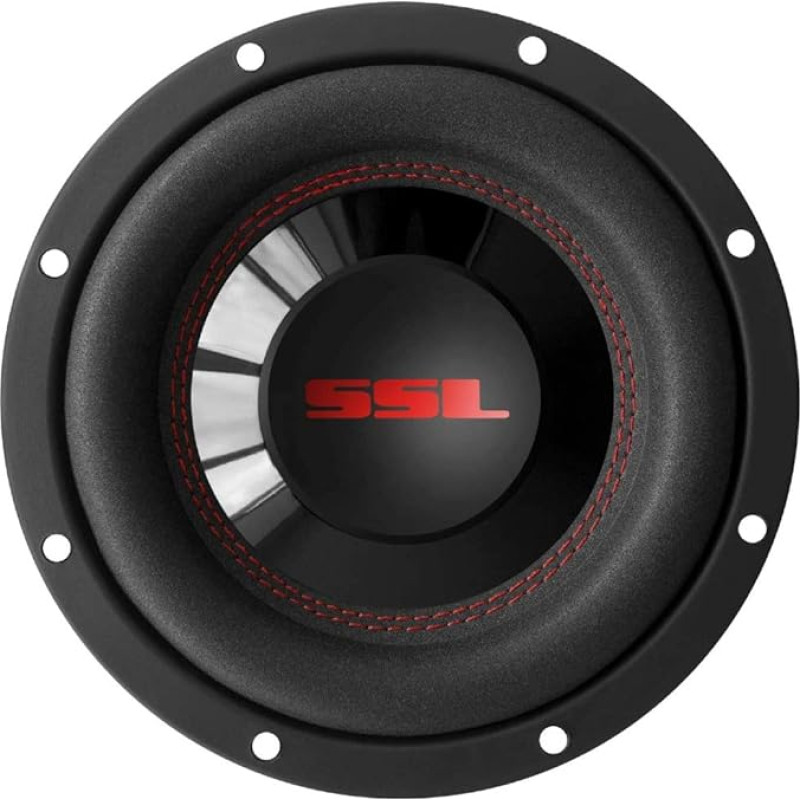 1 Žemųjų dažnių garsiakalbis SOUNDSTORM SSL CG8D 20,00 cm 200 mm 8 colių 400 W RMS ir 800 W max DVC Dviguba ritė su dviguba balso spirale 4 omams, skirtas automobiliui, pakuotė po 1 vnt.