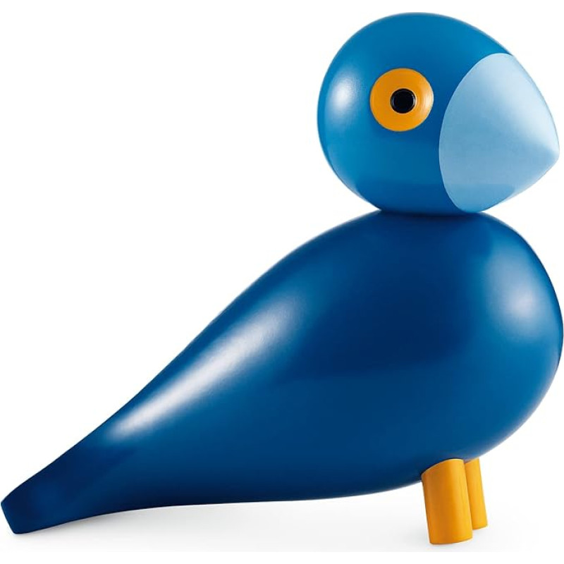 Kay Bojesen Wooden Figurine Songbird Kay blue/light blue/lacquered