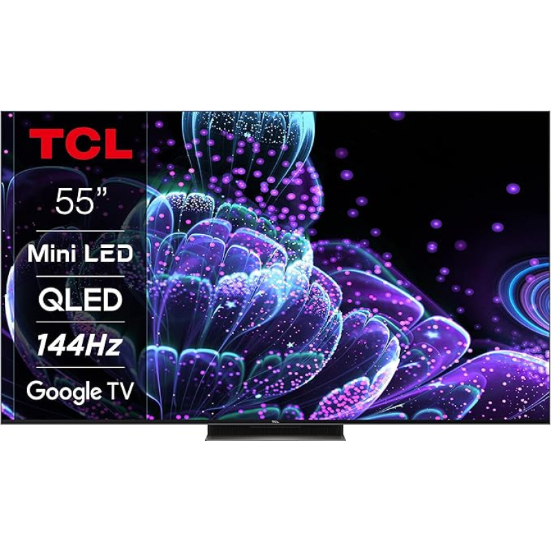 TCL 55C839 55 colių 139 cm QLED mini LED televizorius, 4K UHD, 