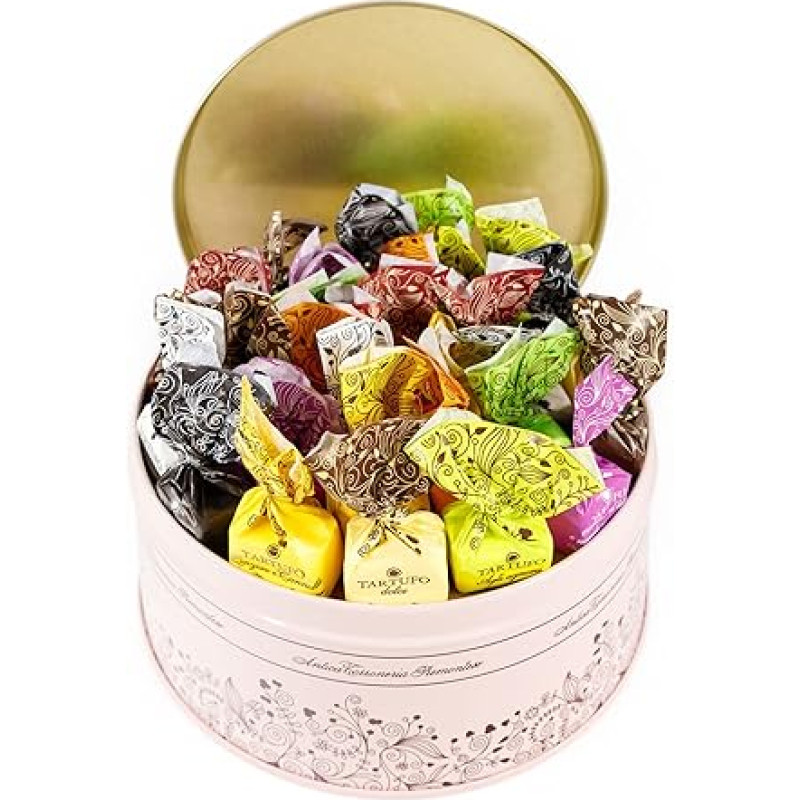 GUSTONE. Torroneria Piemontese Premium Truffle Collection in Elegant Gift Box - 30 High Quality Chocolate Truffle Chocolates